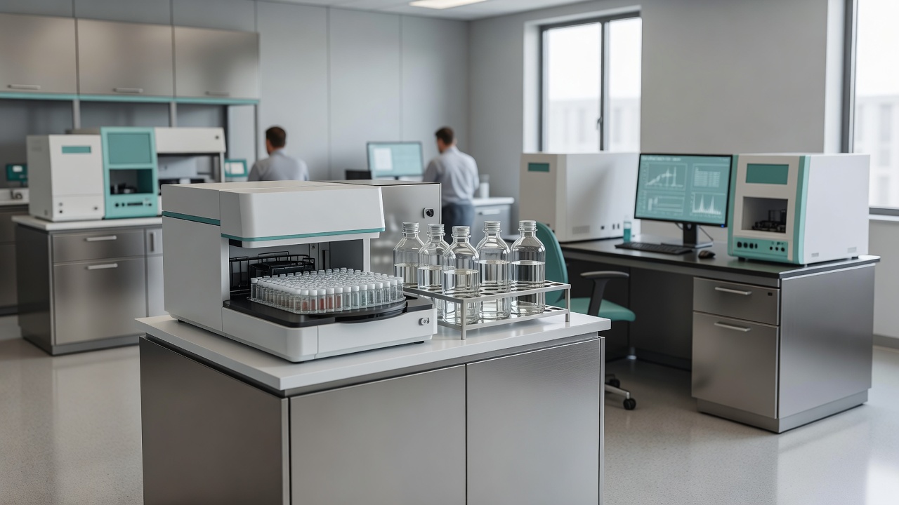 PPG HPLC purity testing bench